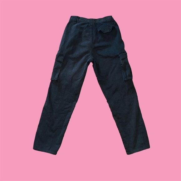 DARK GREEN CARGO PANTS - Picture 4 of 4